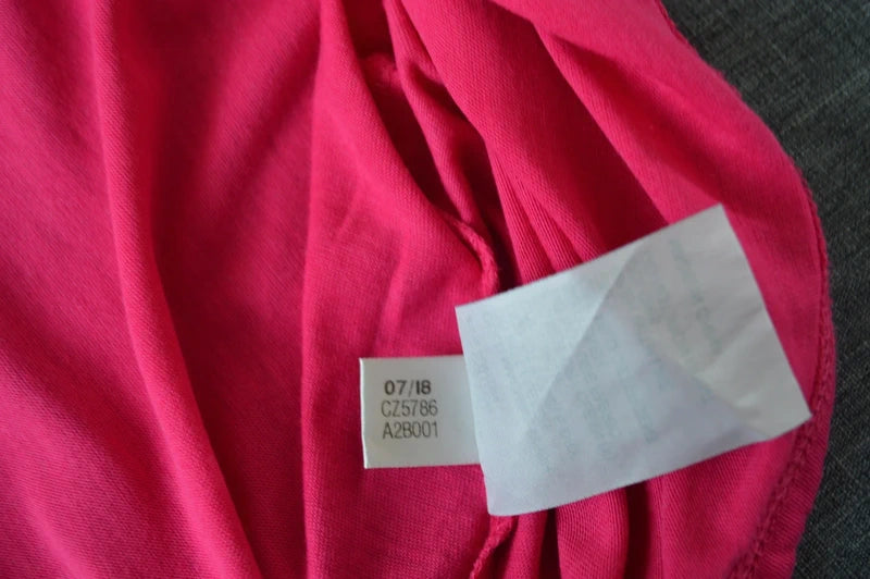 Adidas Damen Racerback Tank Top – Pink mit Logo-Print – Gr. L (Sehr guter Zustand)