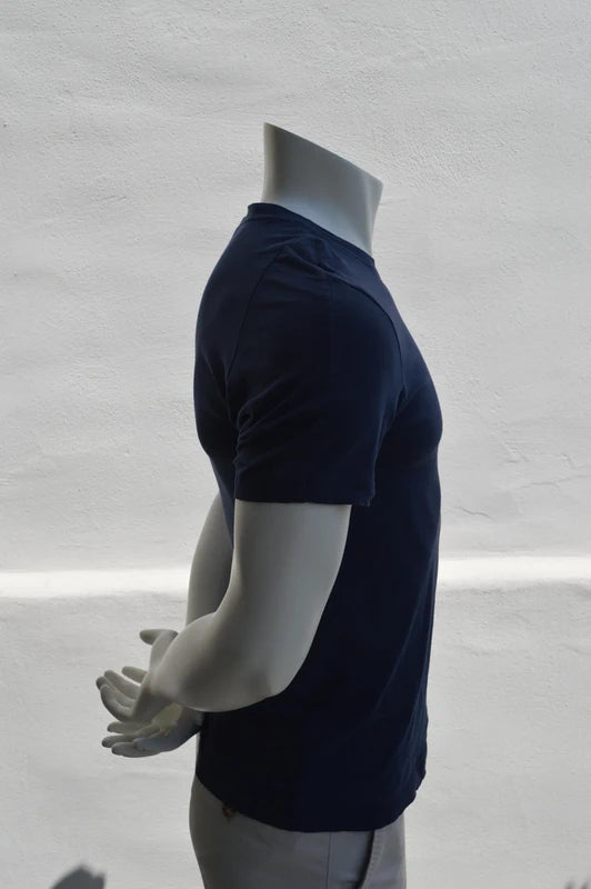 Adidas Essentials T-Shirt Dunkelblau – Herren Größe S (Mit kleinen Mängeln / Schnäppchen)