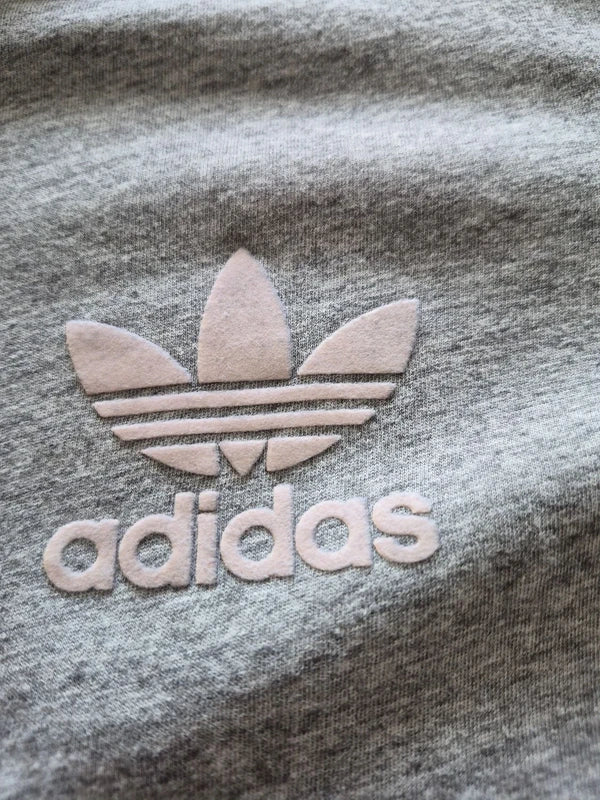 Adidas Originals "3-Stripes" California Ringer T-Shirt in Grau/Weiß – Gr. S