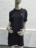 Adidas Originals Damen 3-Stripes Tee Dress – Schwarz – Gr. 36 (S)