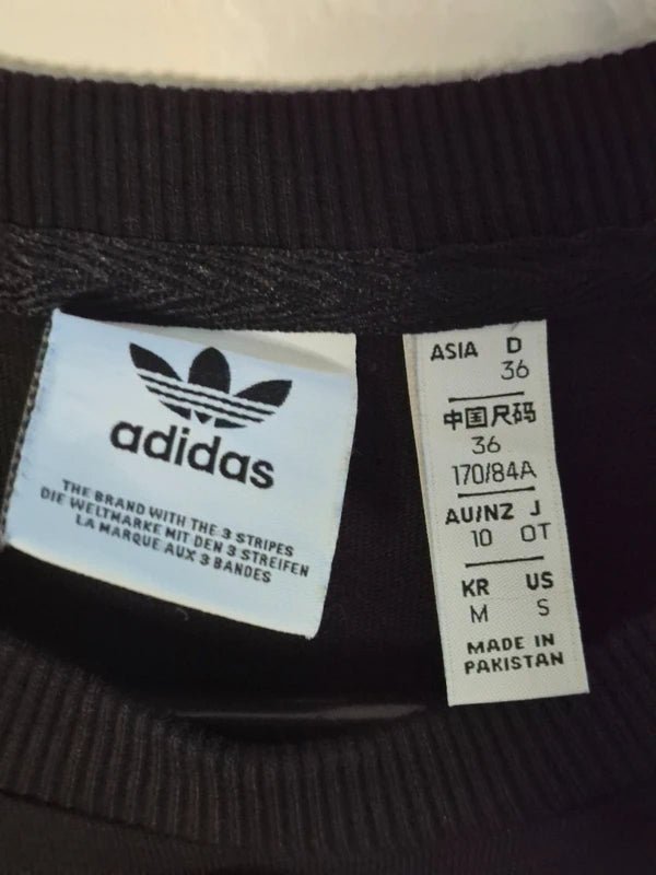 Adidas Originals Damen 3-Stripes Tee Dress – Schwarz – Gr. 36 (S)