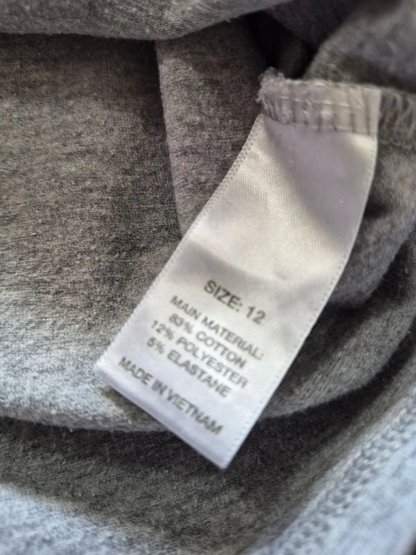 Adidas Originals Damen Snake Trefoil T-Shirt in Grau Meliert – Gr. 38 (M)