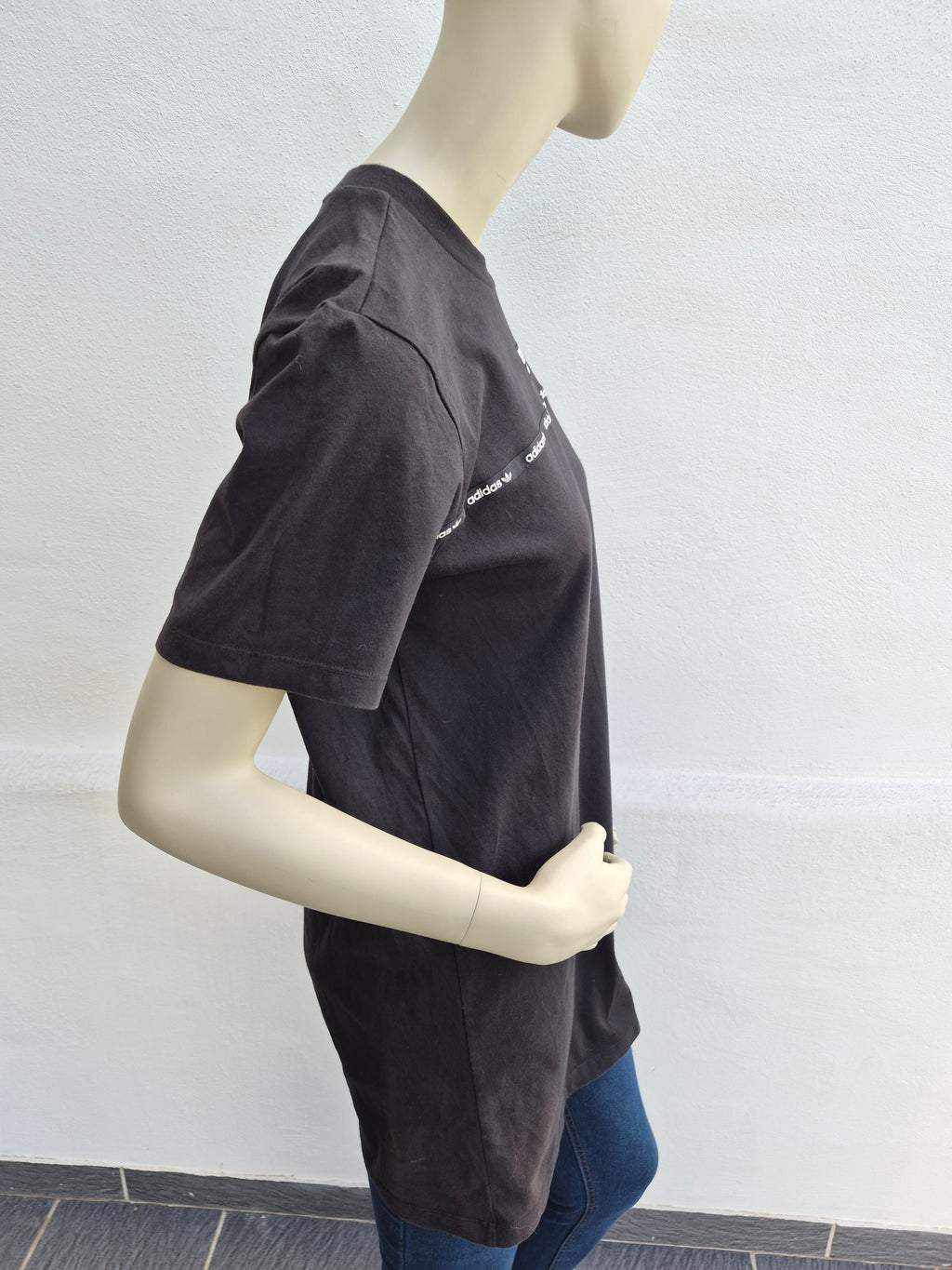 Adidas Originals Damen T-Shirt-Kleid / Longshirt – Schwarz – Gr. 38 (S/M