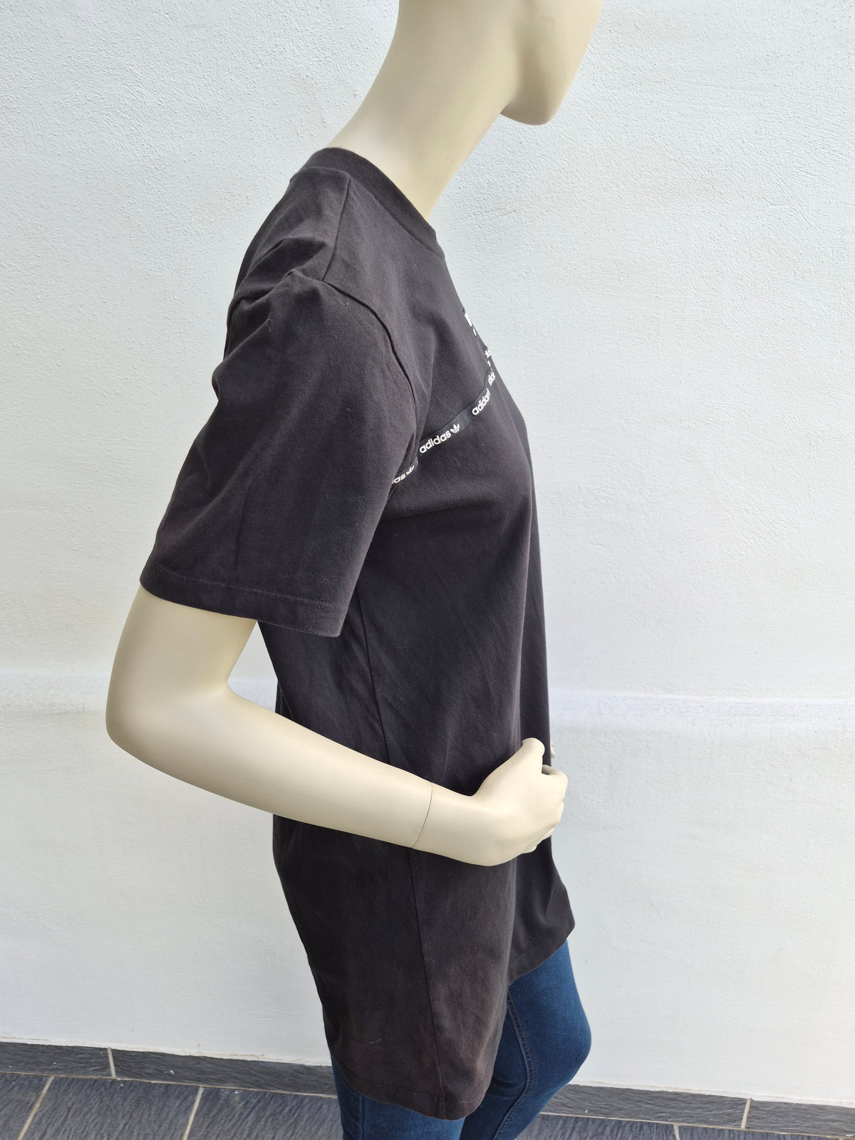 Adidas Originals Damen T-Shirt-Kleid / Longshirt – Schwarz – Gr. 38 (S/M