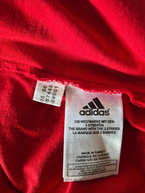 Adidas Vintage Performance T-Shirt Rot – Herren Größe XXL  2XL (Mit Gebrauchsspuren  Schnäppchen)