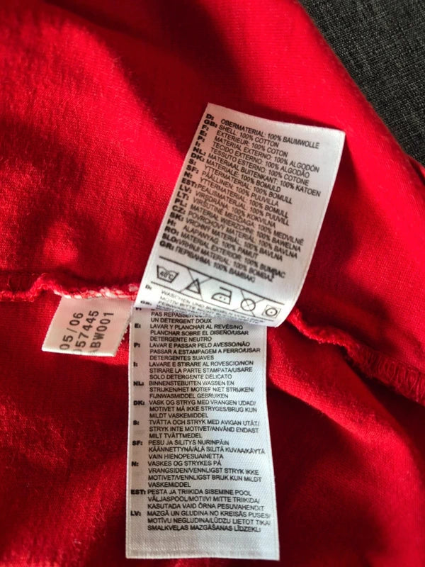 Adidas Vintage Performance T-Shirt Rot – Herren Größe XXL  2XL (Mit Gebrauchsspuren  Schnäppchen)