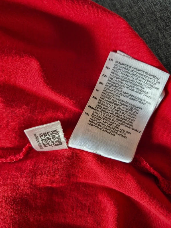 Adidas Vintage Performance T-Shirt Rot – Herren Größe XXL  2XL (Mit Gebrauchsspuren  Schnäppchen)