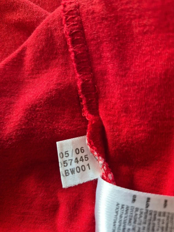 Adidas Vintage Performance T-Shirt Rot – Herren Größe XXL  2XL (Mit Gebrauchsspuren  Schnäppchen)