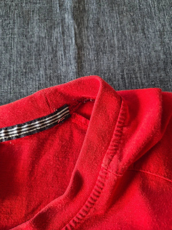 Adidas Vintage Performance T-Shirt Rot – Herren Größe XXL  2XL (Mit Gebrauchsspuren  Schnäppchen)
