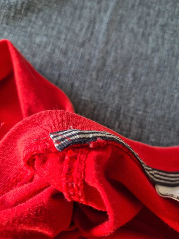 Adidas Vintage Performance T-Shirt Rot – Herren Größe XXL  2XL (Mit Gebrauchsspuren  Schnäppchen)
