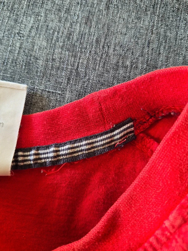 Adidas Vintage Performance T-Shirt Rot – Herren Größe XXL  2XL (Mit Gebrauchsspuren  Schnäppchen)
