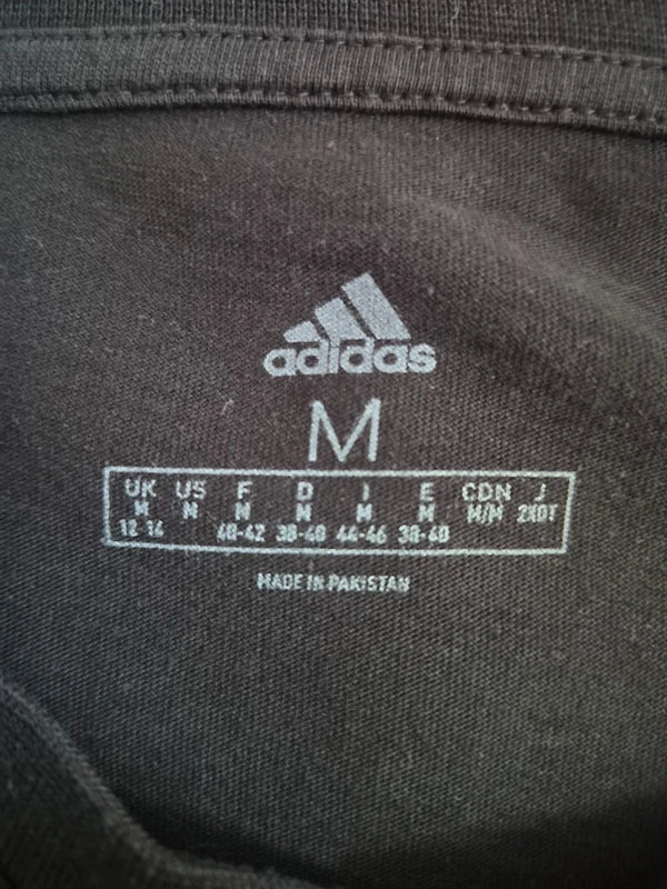 Adidas – Essentials 3-Stripes Damen T-Shirt in Schwarz/Weiß – Gr. M