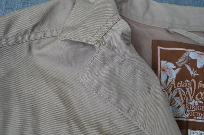Atlas for Women Outdoor-Safarijacke mit Taillenzug – Taupe – Gr. 52/54 (Sehr gut)