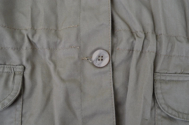 Atlas for Women Outdoor-Safarijacke mit Taillenzug – Taupe – Gr. 52/54 (Sehr gut)