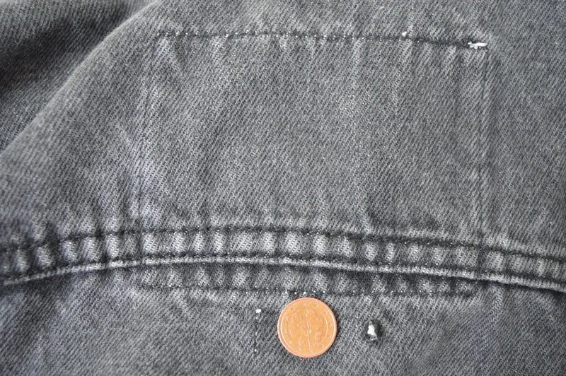 Burton Menswear 2-in-1 Hybrid-Jeansjacke mit Kapuze – Schwarz/Grau – Gr. M (Guter Zustand)