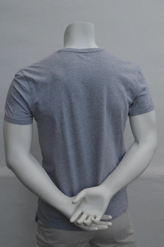 Calvin Klein Graphic Stripe T-Shirt in Hellgrau-Melange – Gr. M