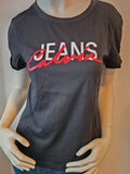Calvin Klein Jeans Damen Logo T-Shirt in Schwarz – Gr. M