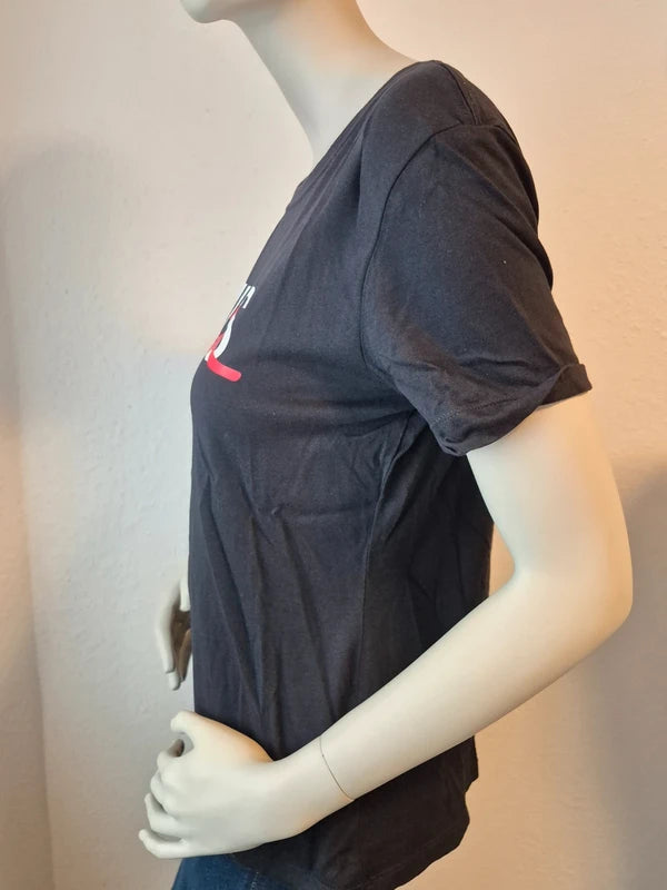 Calvin Klein Jeans Damen Logo T-Shirt in Schwarz – Gr. M