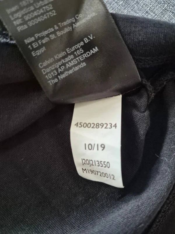 Calvin Klein Jeans Damen Logo T-Shirt in Schwarz – Gr. M