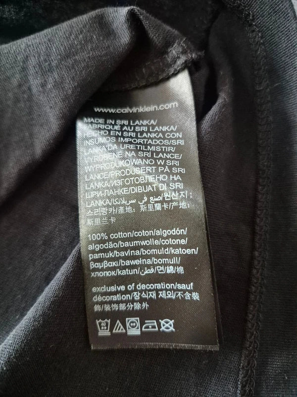 Calvin Klein Jeans Damen Logo T-Shirt in Schwarz – Gr. M