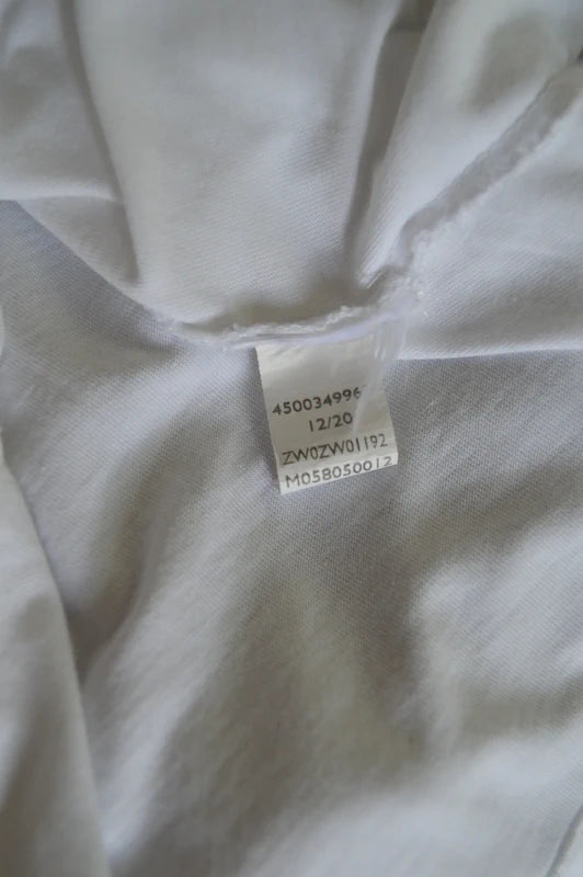 Calvin Klein Jeans Damen Monogramm T-Shirt in Weiß – Gr. S
