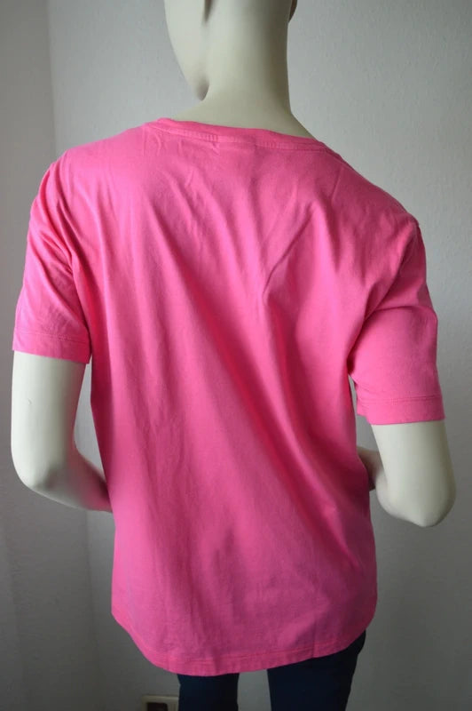 Champion Classic Script Logo T-Shirt – MagentaNeon-Pink – Gr. XL (Hervorragend)