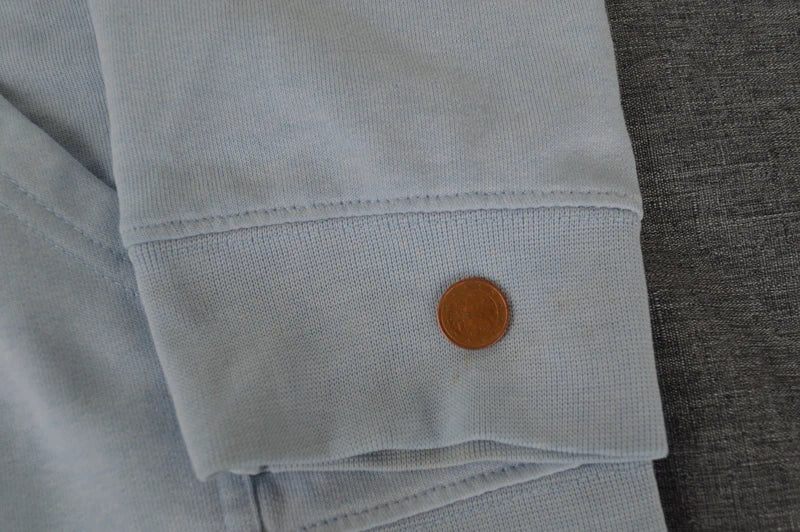Converse Classic Logo Zip-Hoodie – Hellblau – Gr. M (Gepflegt mit Makeln)