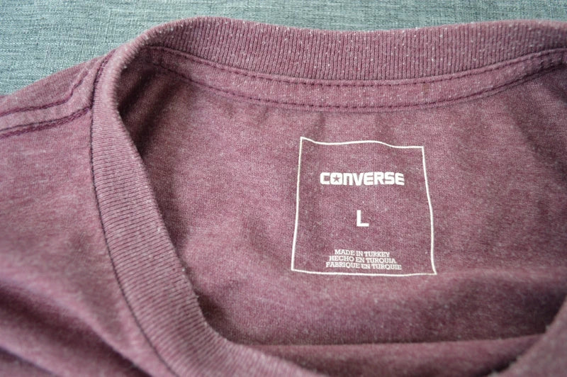 Converse Herren Chuck Taylor All Star Logo T-Shirt in Beere Melange – Gr. L