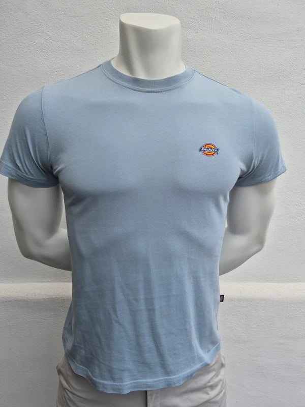 Dickies Herren T-Shirt „Mapleton“ – Hellblau mit Logo-Print – Gr. XS