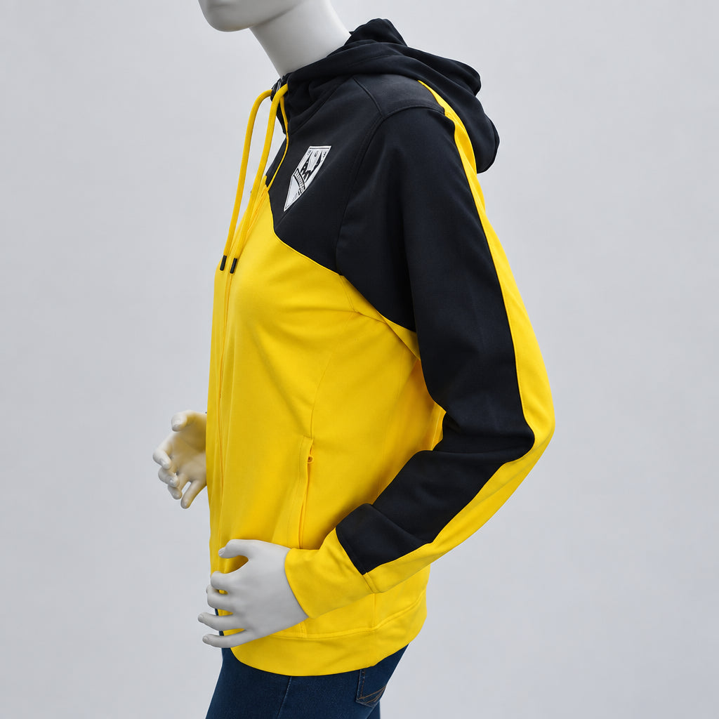 Erima Unisex TuS Marialinden Kapuzenjacke in GelbSchwarz – Gr. S