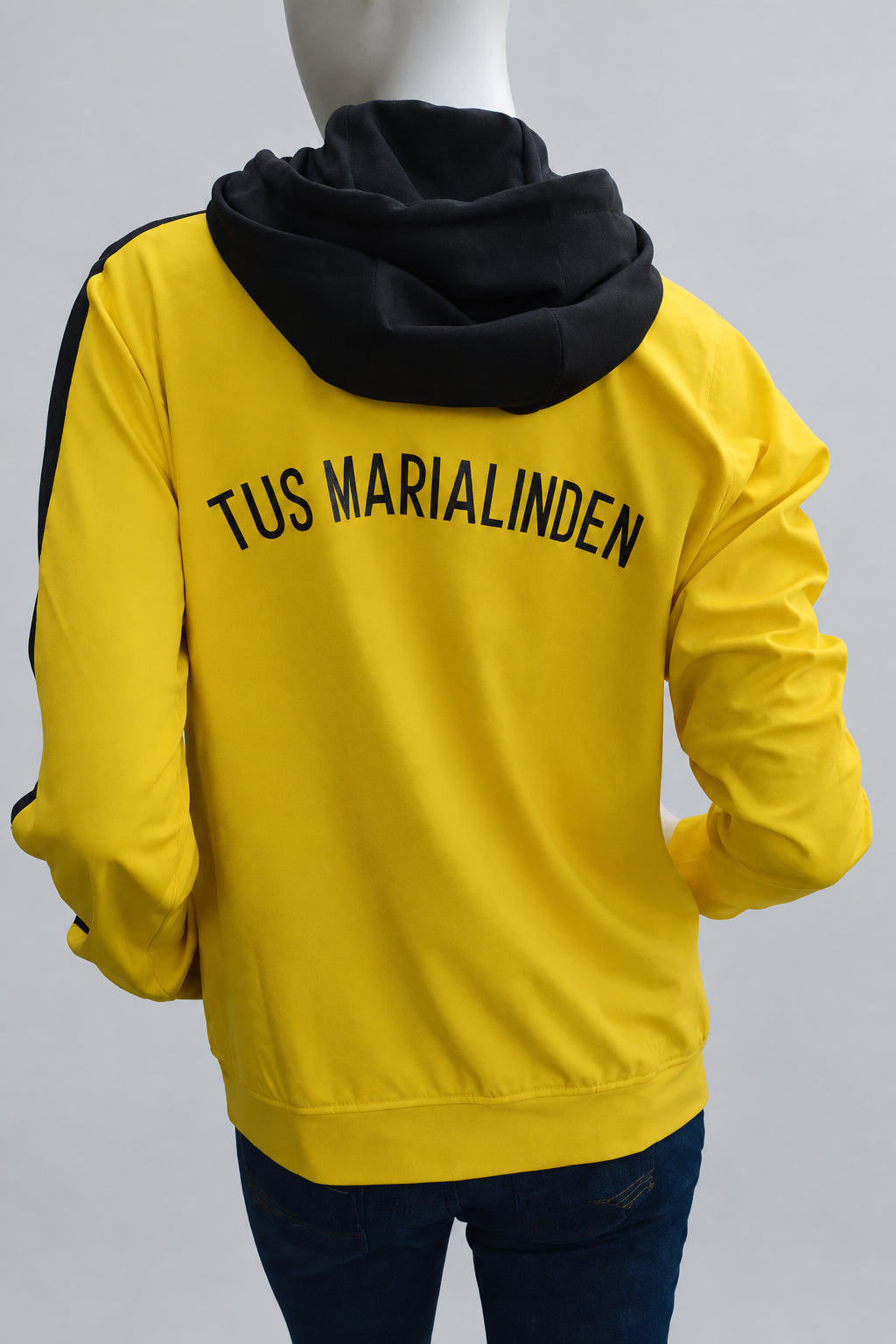 Erima Unisex TuS Marialinden Kapuzenjacke in GelbSchwarz – Gr. S