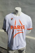 FILA x TeamNL "Paris 2024" Olympia Herren T-Shirt Weiß/Orange – Größe XXL (Boxy/Oversized)