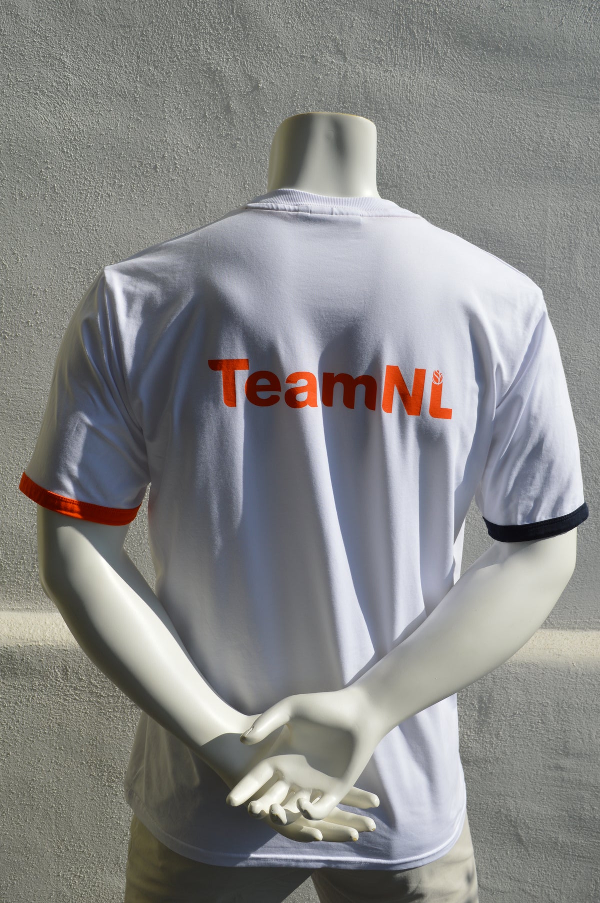 FILA x TeamNL "Paris 2024" Olympia Herren T-Shirt Weiß/Orange – Größe XXL (Boxy/Oversized)
