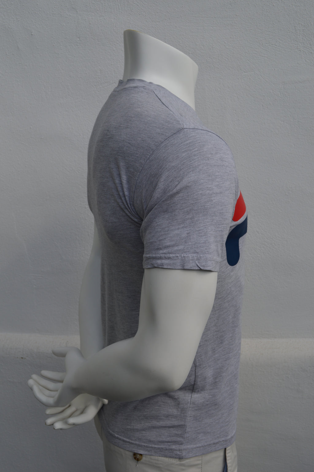 Fila T-Shirt Grau Melange – Big Logo Größe S