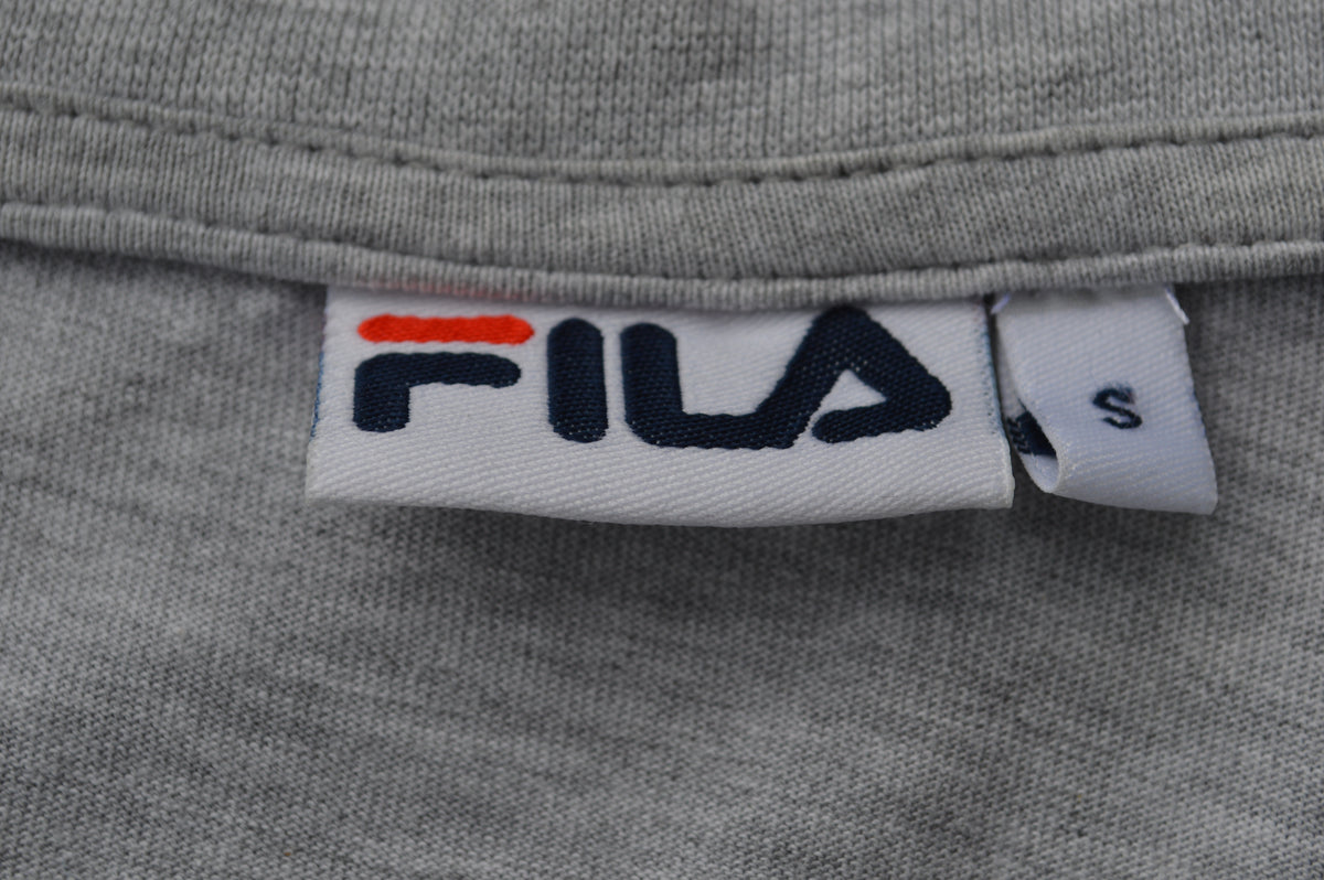 Fila T-Shirt Grau Melange – Big Logo Größe S