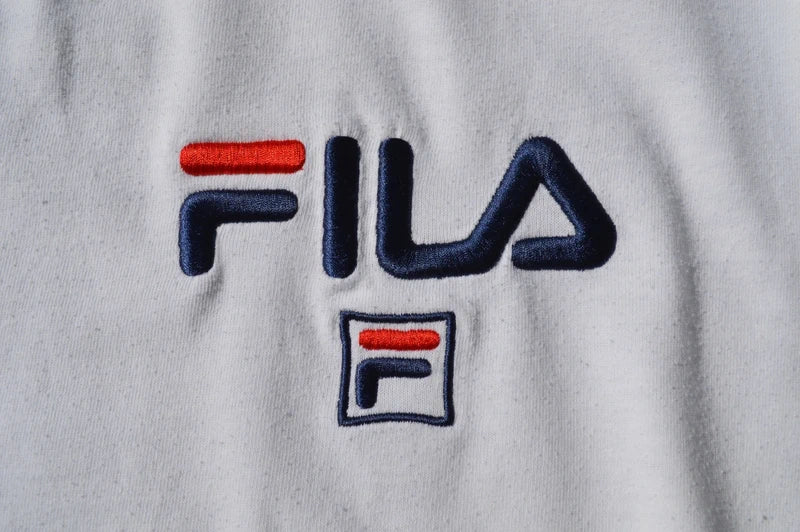 Fila Herren/Unisex Stick-Logo T-Shirt in Weiß – Gr. S