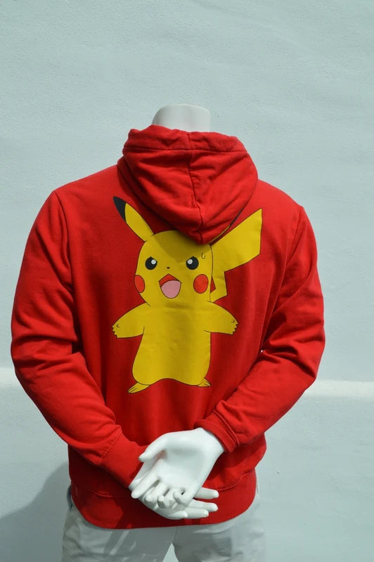 H&M Divided x Pokémon Herren Pikachu Hoodie in Rot – Gr. M