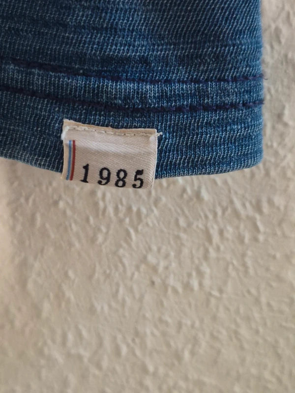 Hilfiger Denim Herren Slub-Jersey T-Shirt Blau – Größe XL (Mit kleinem Makel  Bastler-Schnäppchen)