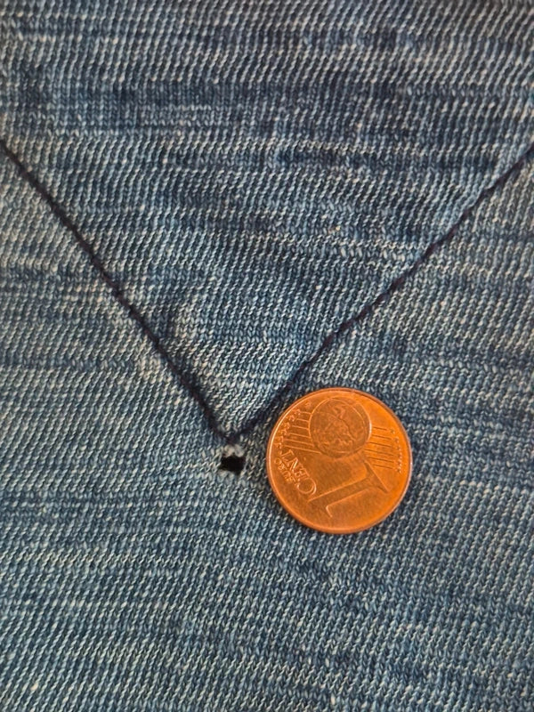 Hilfiger Denim Herren Slub-Jersey T-Shirt Blau – Größe XL (Mit kleinem Makel  Bastler-Schnäppchen)