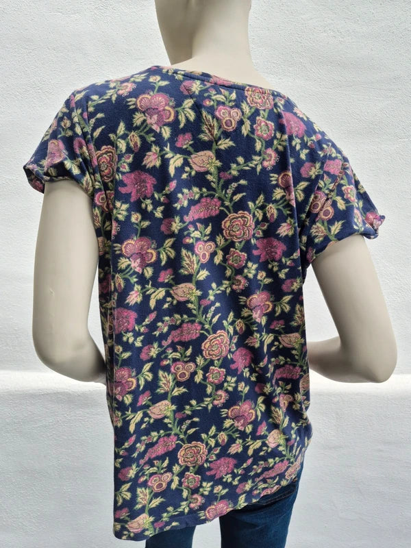 Hilfiger Denim – Damen T-Shirt "NYC" mit Floral-Muster & Vintage-Print – Gr. L