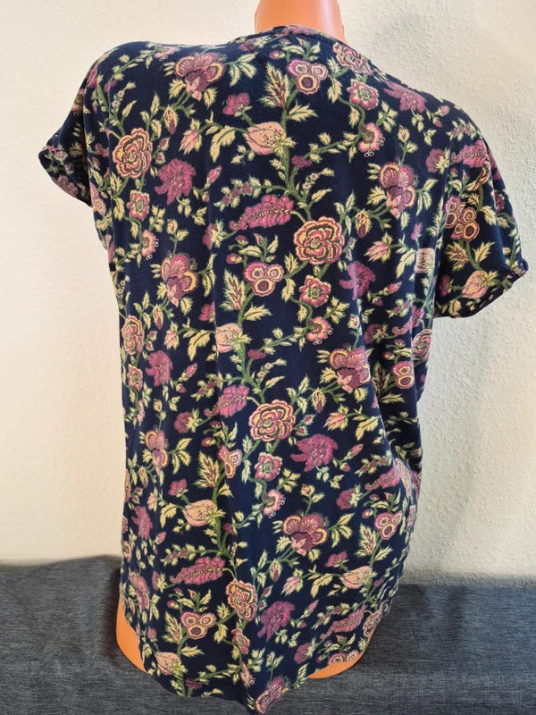 Hilfiger Denim – Damen T-Shirt "NYC" mit Floral-Muster & Vintage-Print – Gr. L