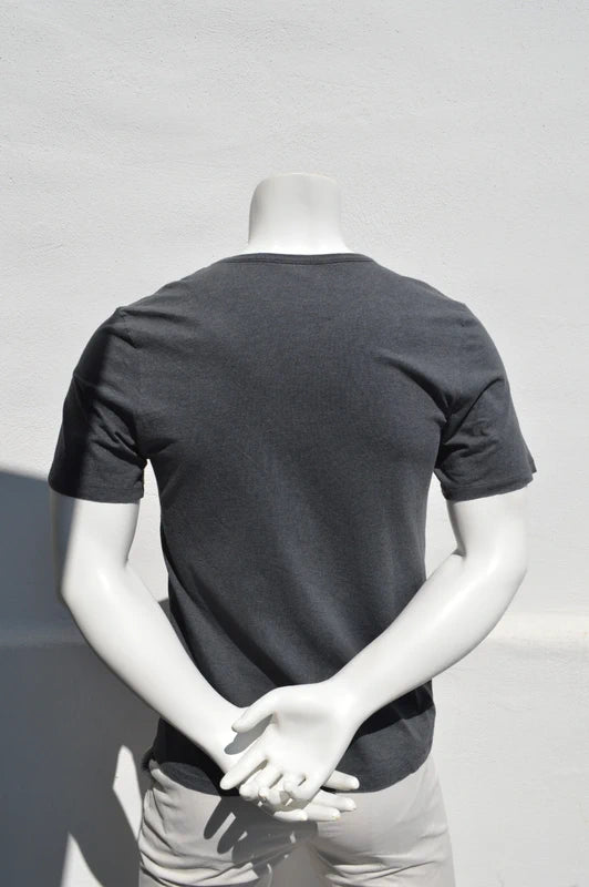 Hugo Boss Classic T-Shirt in Anthrazit mit Logo-Stickerei – Gr. L (Slim Fit)