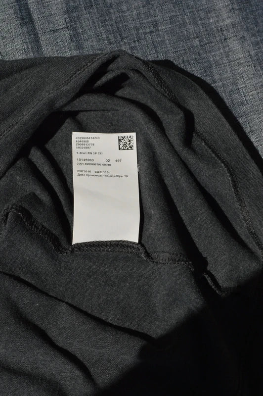 Hugo Boss Classic T-Shirt in Anthrazit mit Logo-Stickerei – Gr. L (Slim Fit)