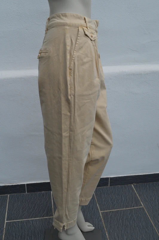 JOSH V Damen High-Waist Bundfaltenhose „Fay“ in Beige – Gr. XS