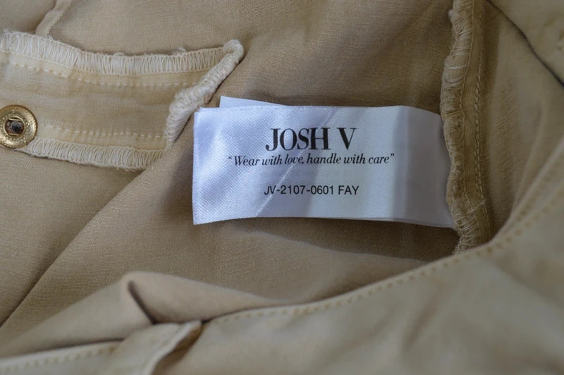 JOSH V Damen High-Waist Bundfaltenhose „Fay“ in Beige – Gr. XS