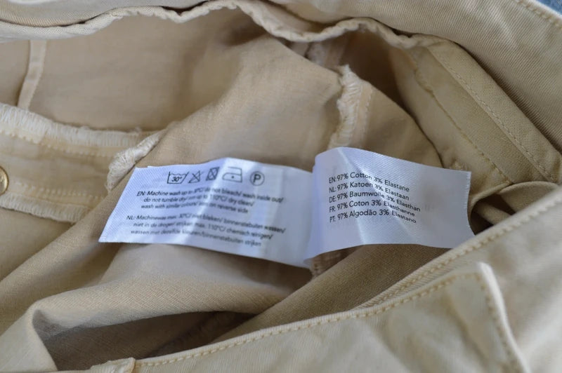 JOSH V Damen High-Waist Bundfaltenhose „Fay“ in Beige – Gr. XS