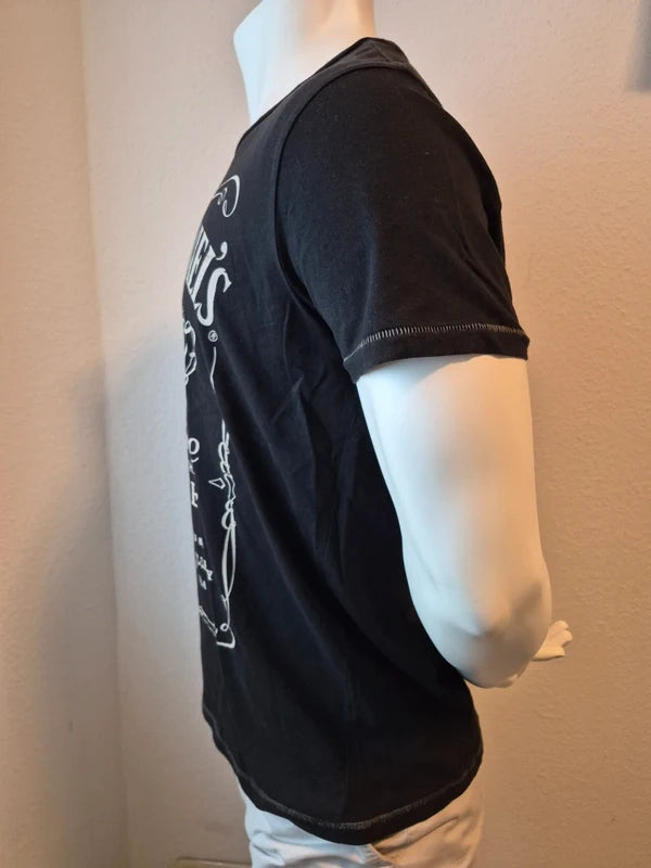Jack Daniel's Vintage Logo T-Shirt in Schwarz – Gr. XL (fällt wie L aus)
