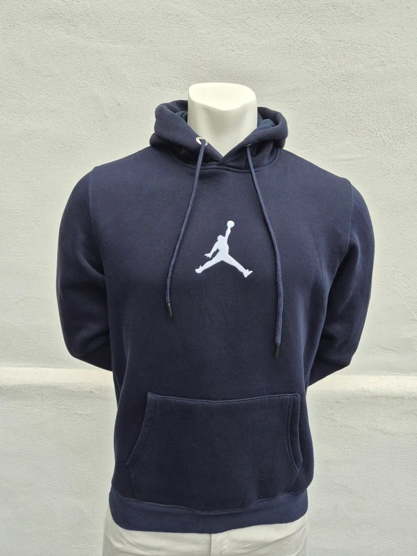 Jordan Herren Jumpman Fleece-Hoodie in Navyblau – Gr. L (ca. L, bitte Maße beachten)