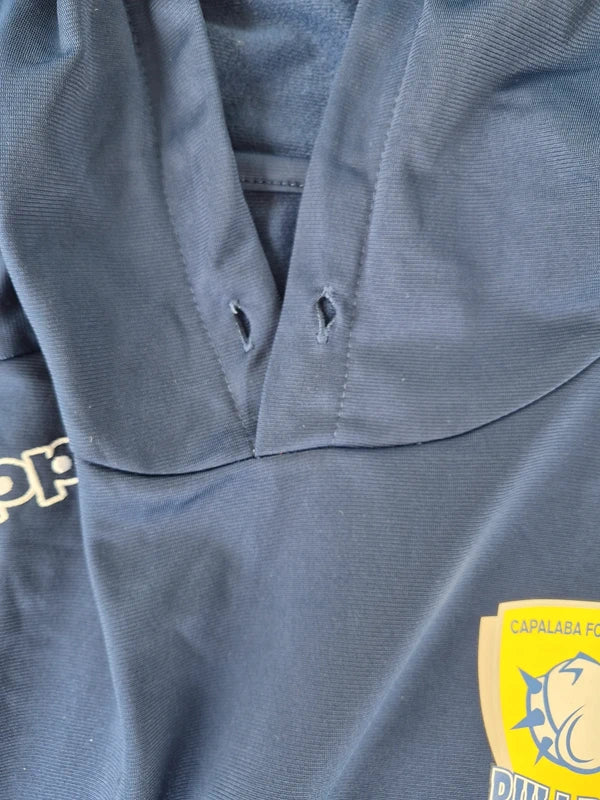 Kappa Capalaba FC Bulldogs Herren Trainings-Hoodie in Petrolblau – Gr. M