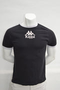 Kappa Herren Banda Ringer T-Shirt in Schwarz/Weiß – Gr. S